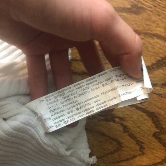 Zara Trafaluc Lacy Tank Top Small - Picture 4 of 5